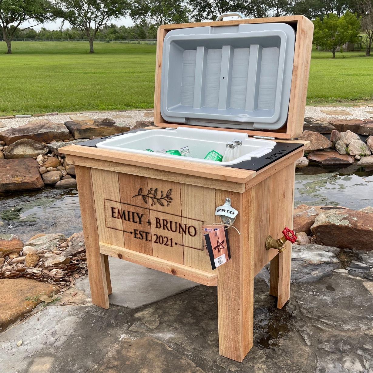 Backyard Cooler, Personalized Closing Gift, Personalized Gift, Realtor Closing Gift, Backyard Decor, Housewarming Gift, Couple Gift