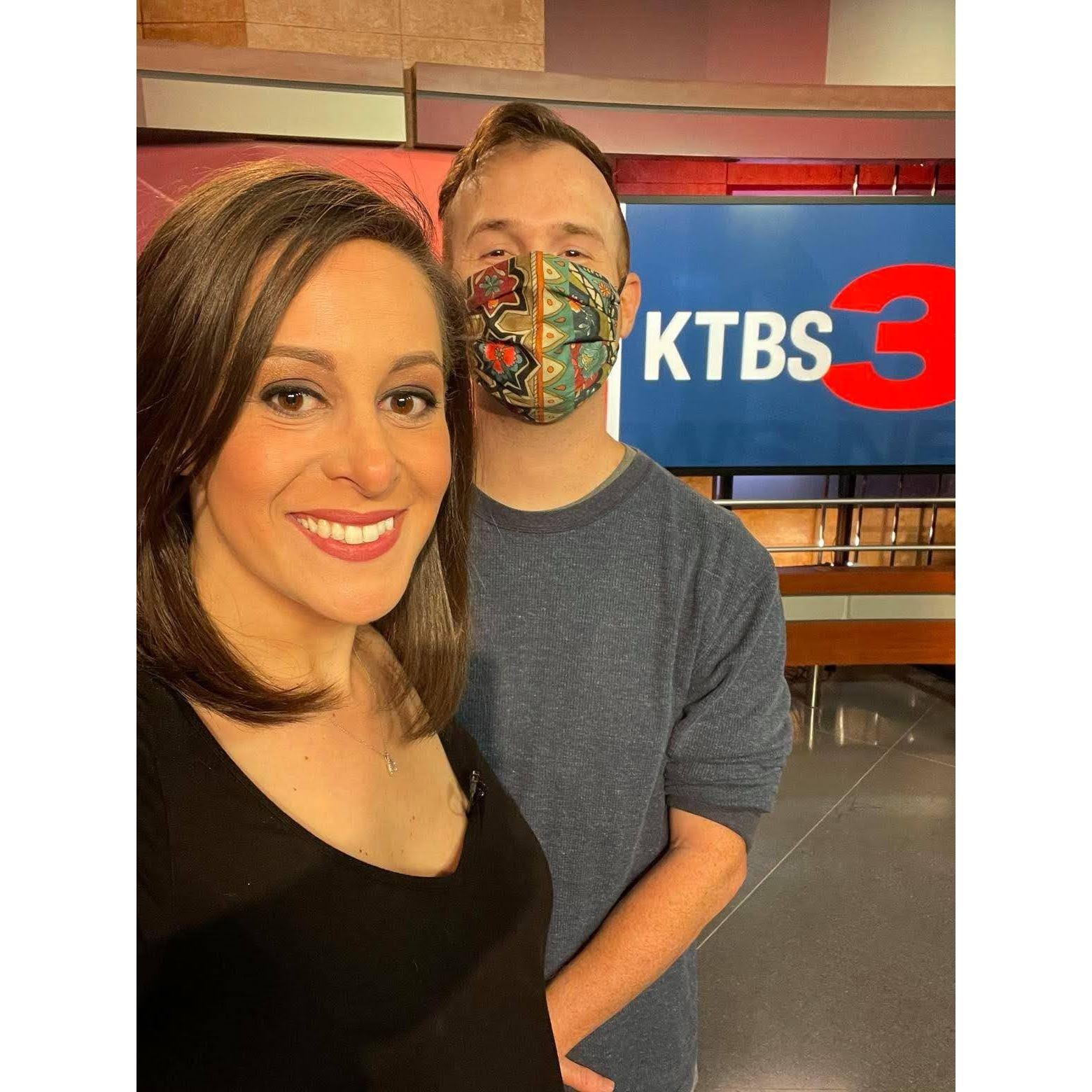 This was taken as our time was at KTBS was winding down. 2020.