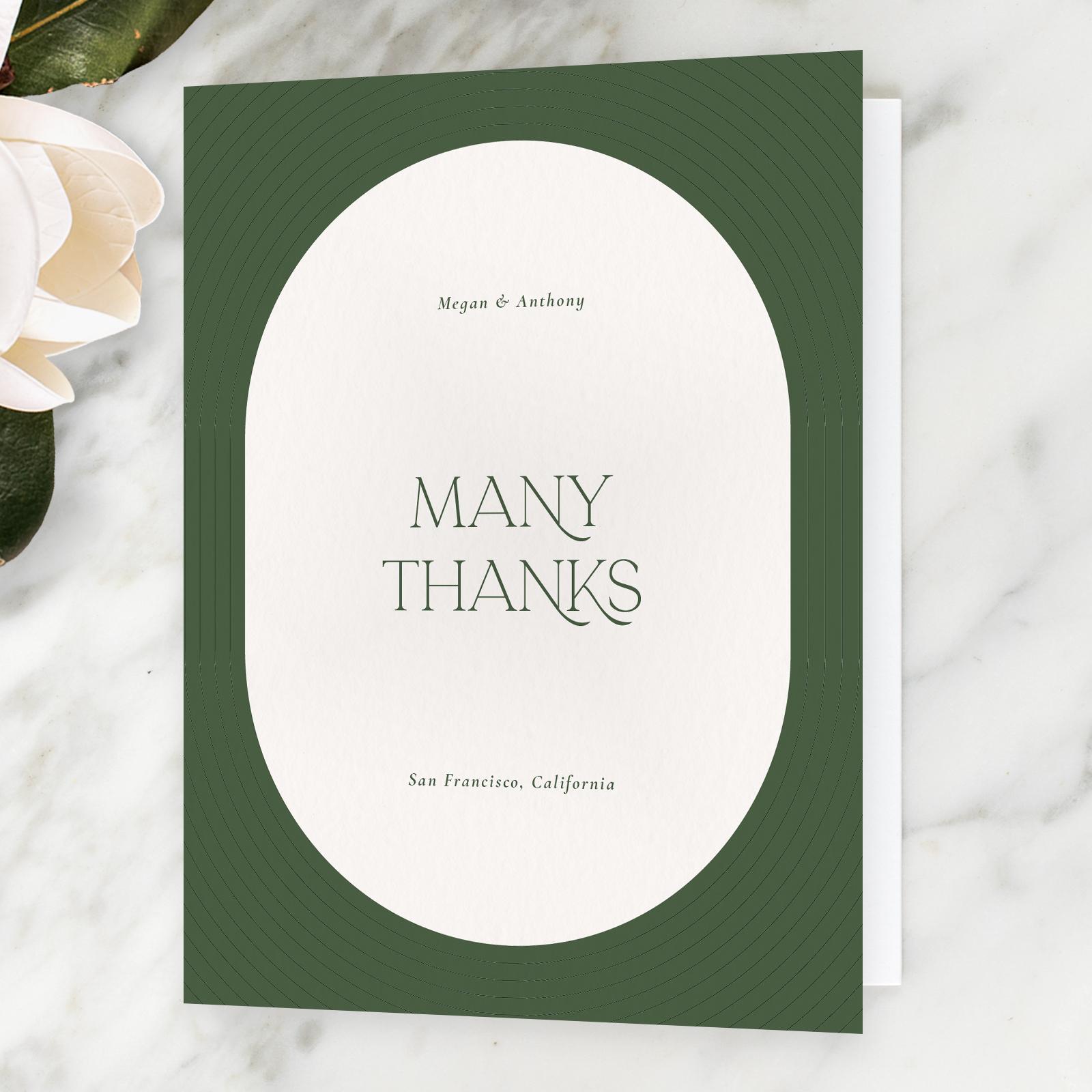 Zola Thank You Cards Majestic Portrait