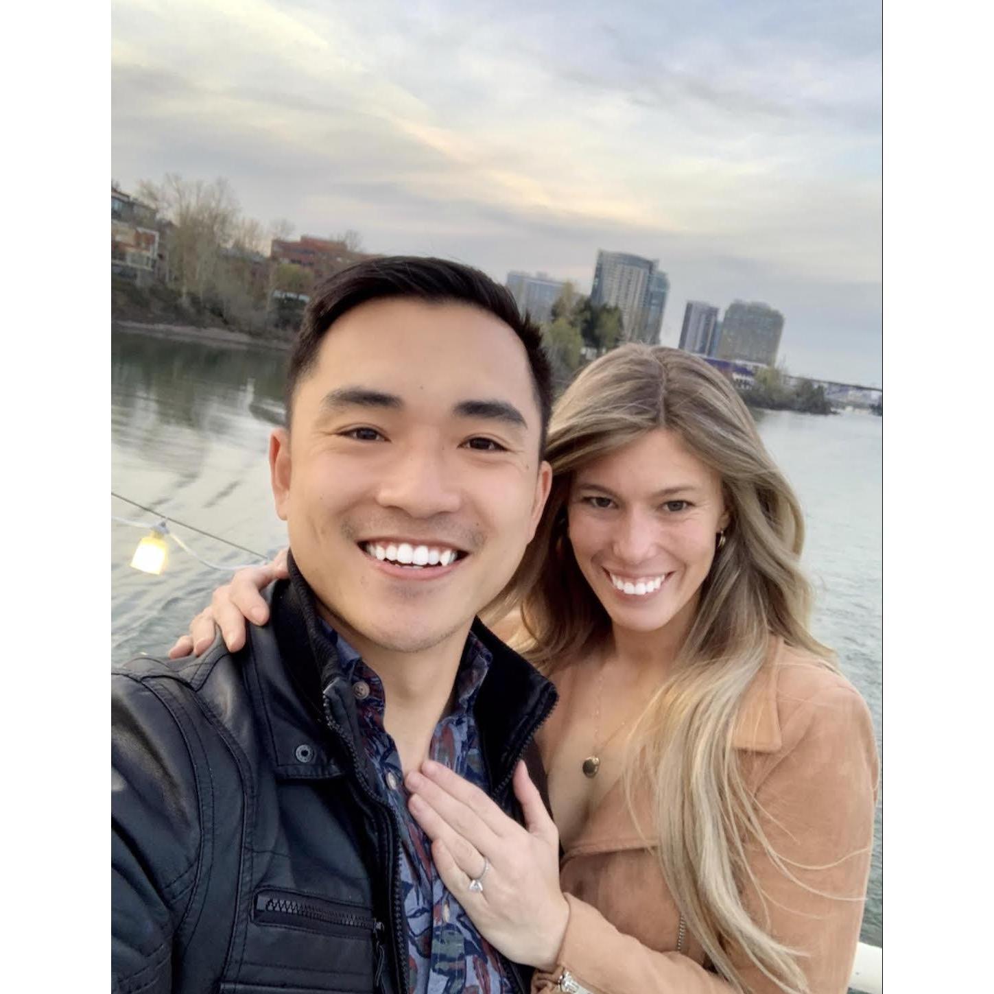 Tai surprised Kristen with a weekend adventure in Portland. We went on our first dinner cruise & helicopter ride!