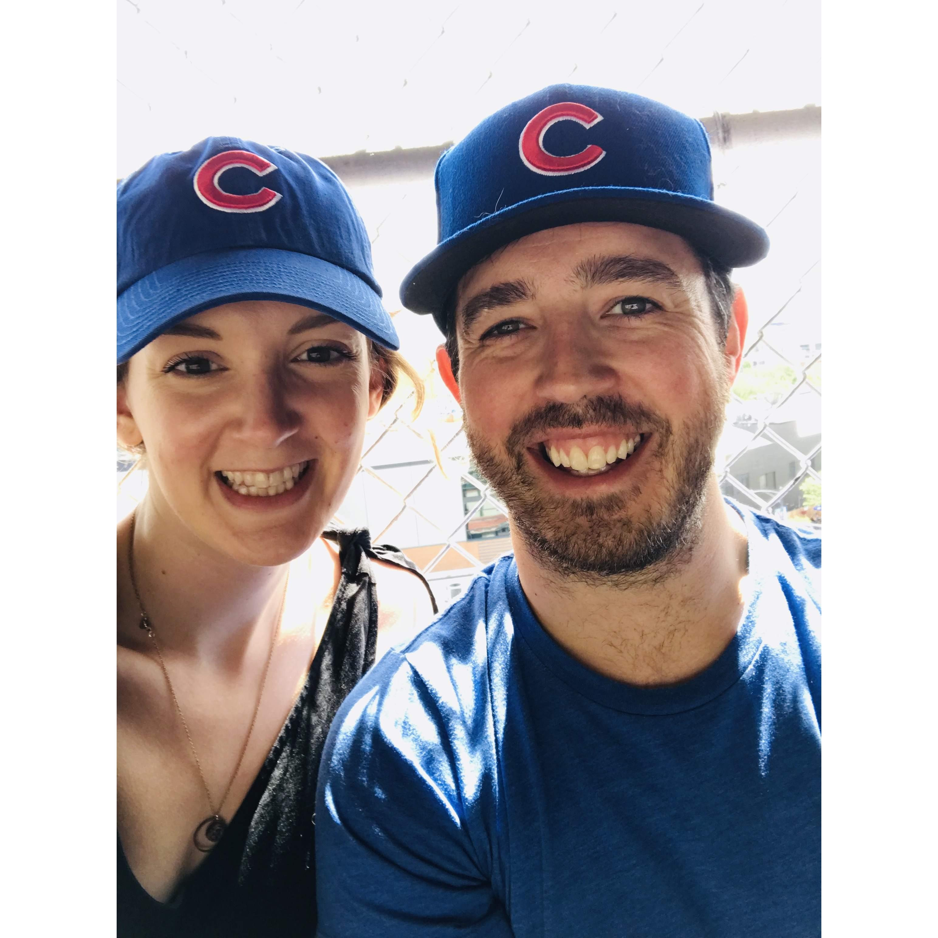 We live three blocks from Wrigley Field!