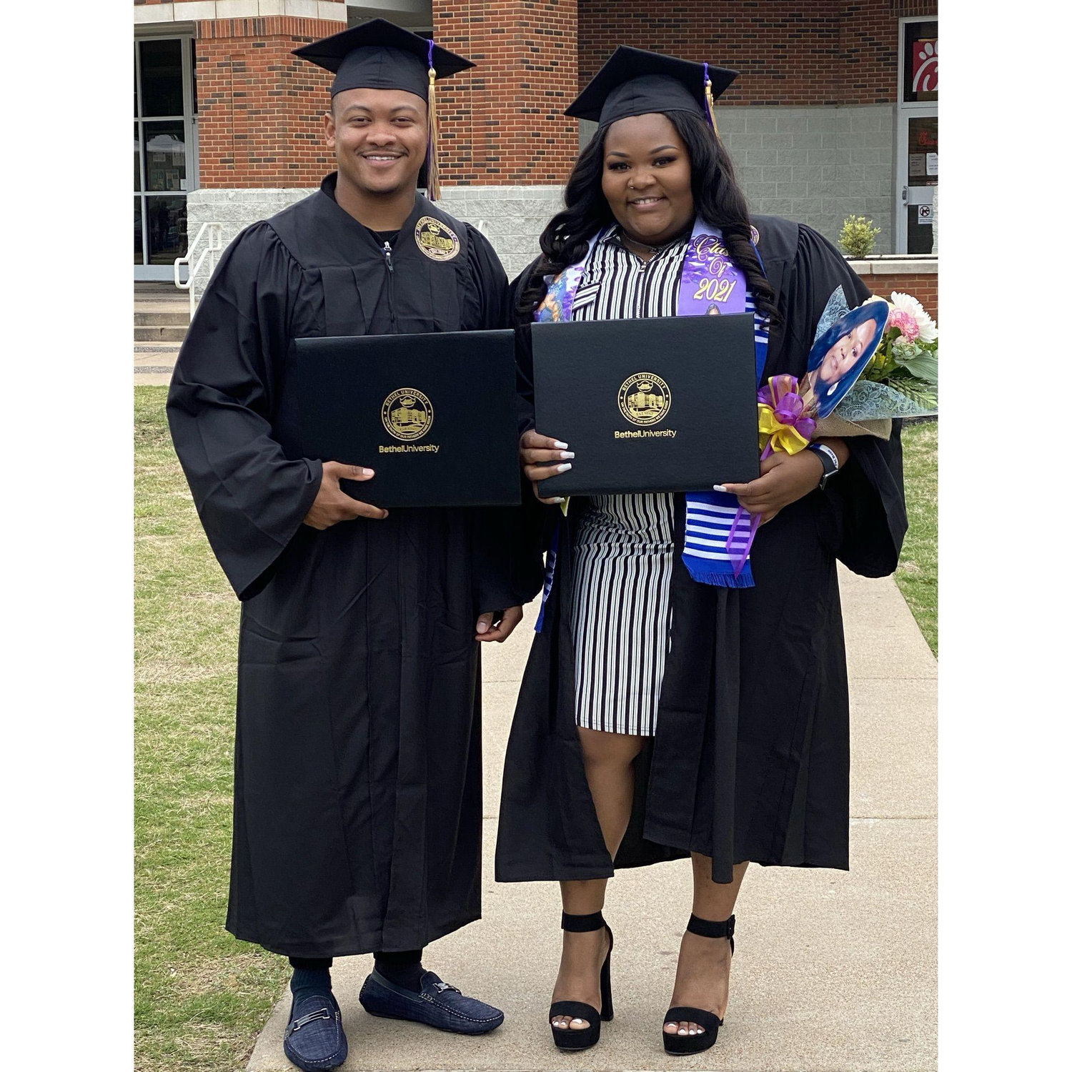 Our college graduation day!