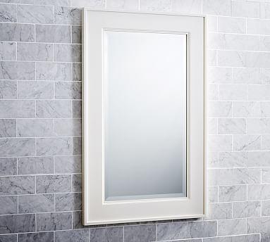 Classic Wood Mirror, Extra-Large, White