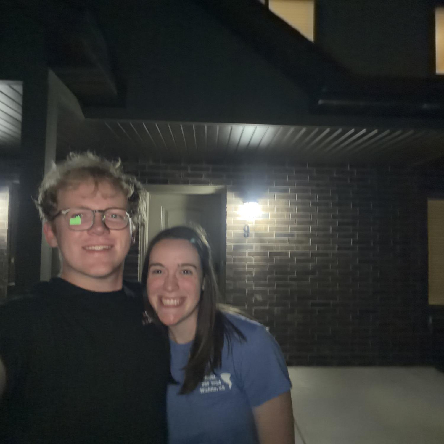 James & Julia’s first night in their townhome, 2025
