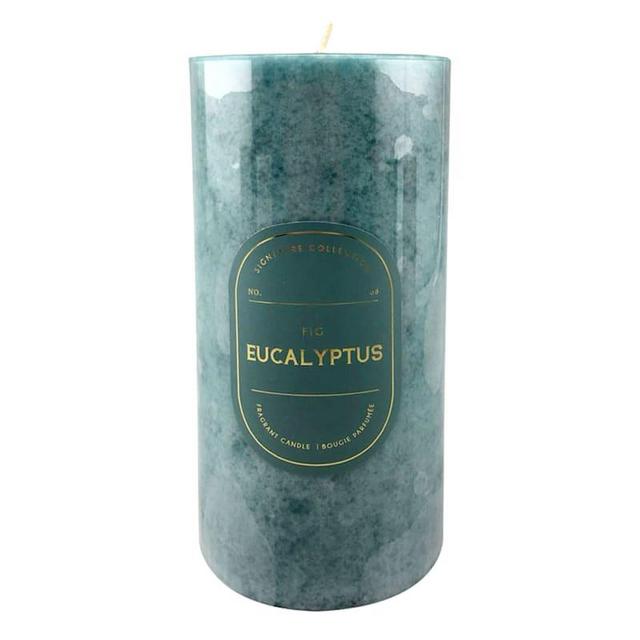 3X6 Eucalyptus Fig Scented Pillar Candle