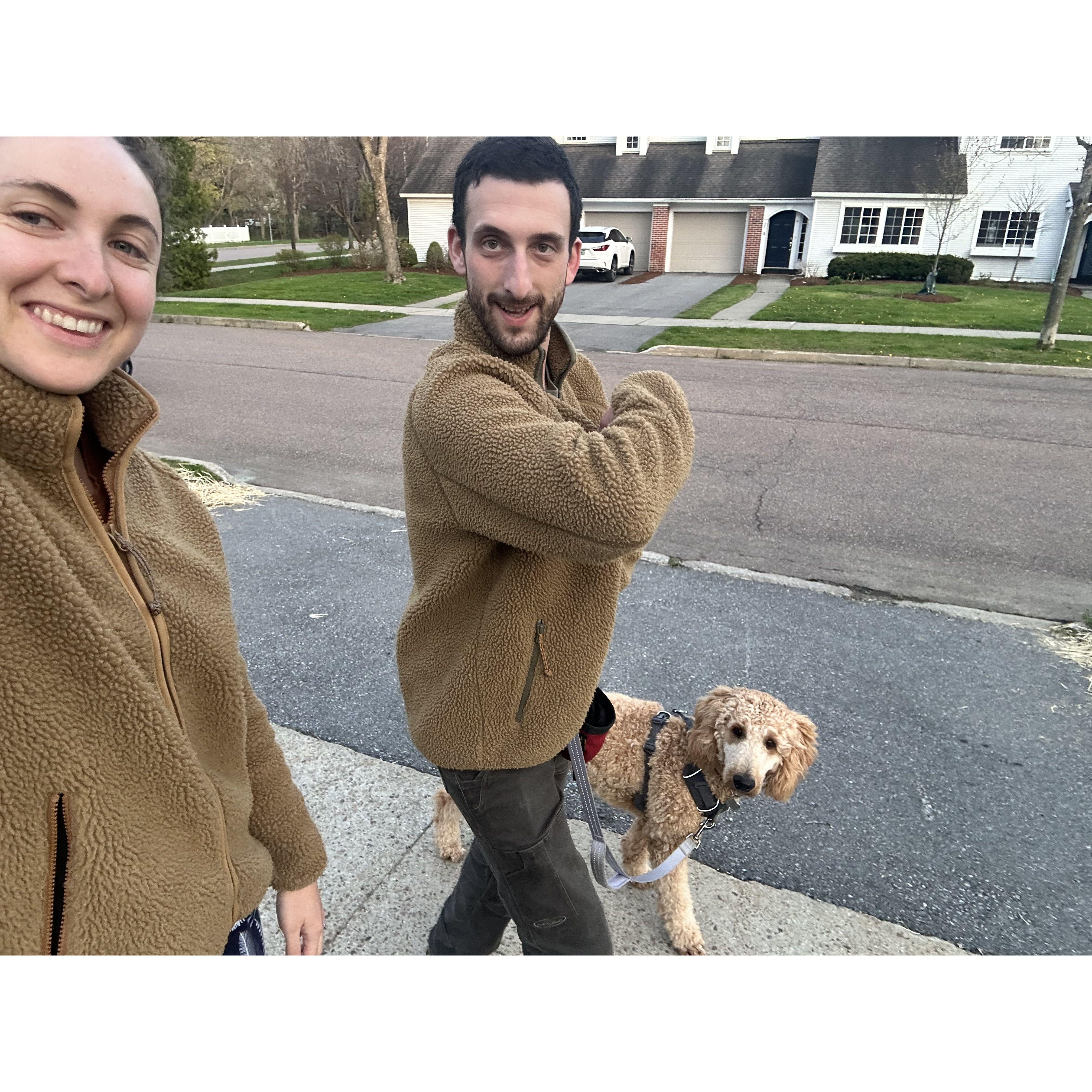 A matching family (Rikki's awkward haircut phase)