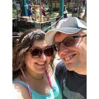 I make him go to different new places. This was the Georgia Renaissance Festival in 2021.