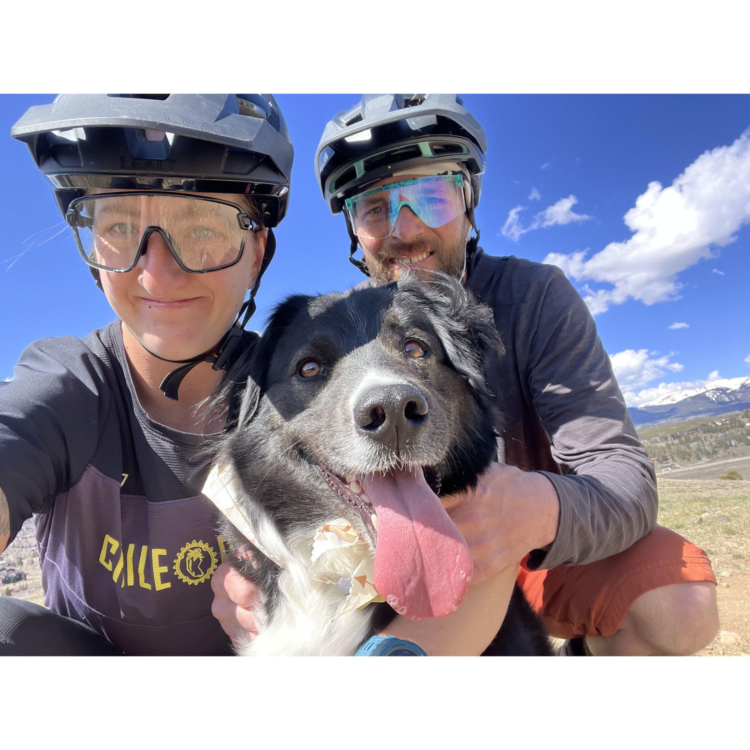 Biking with our dog, Canyon