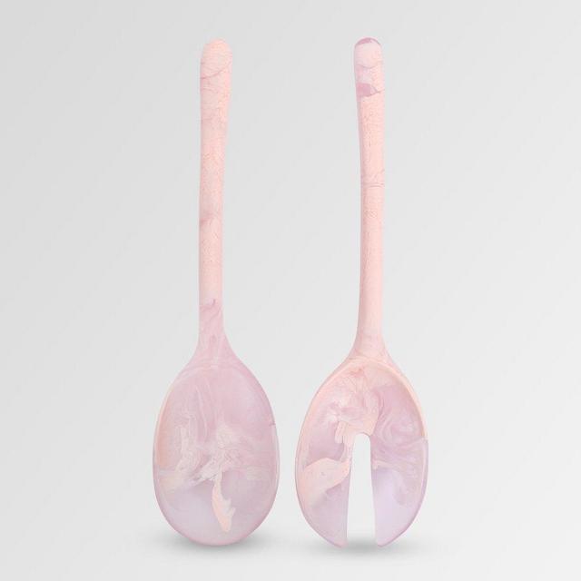 Resin Stone Servers - Shell Pink
