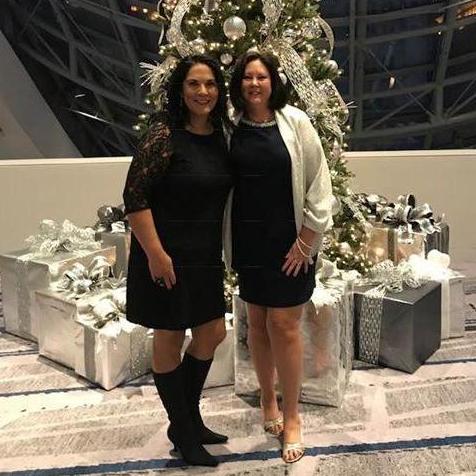 Our first Christmas party together at the Wilshire Grand