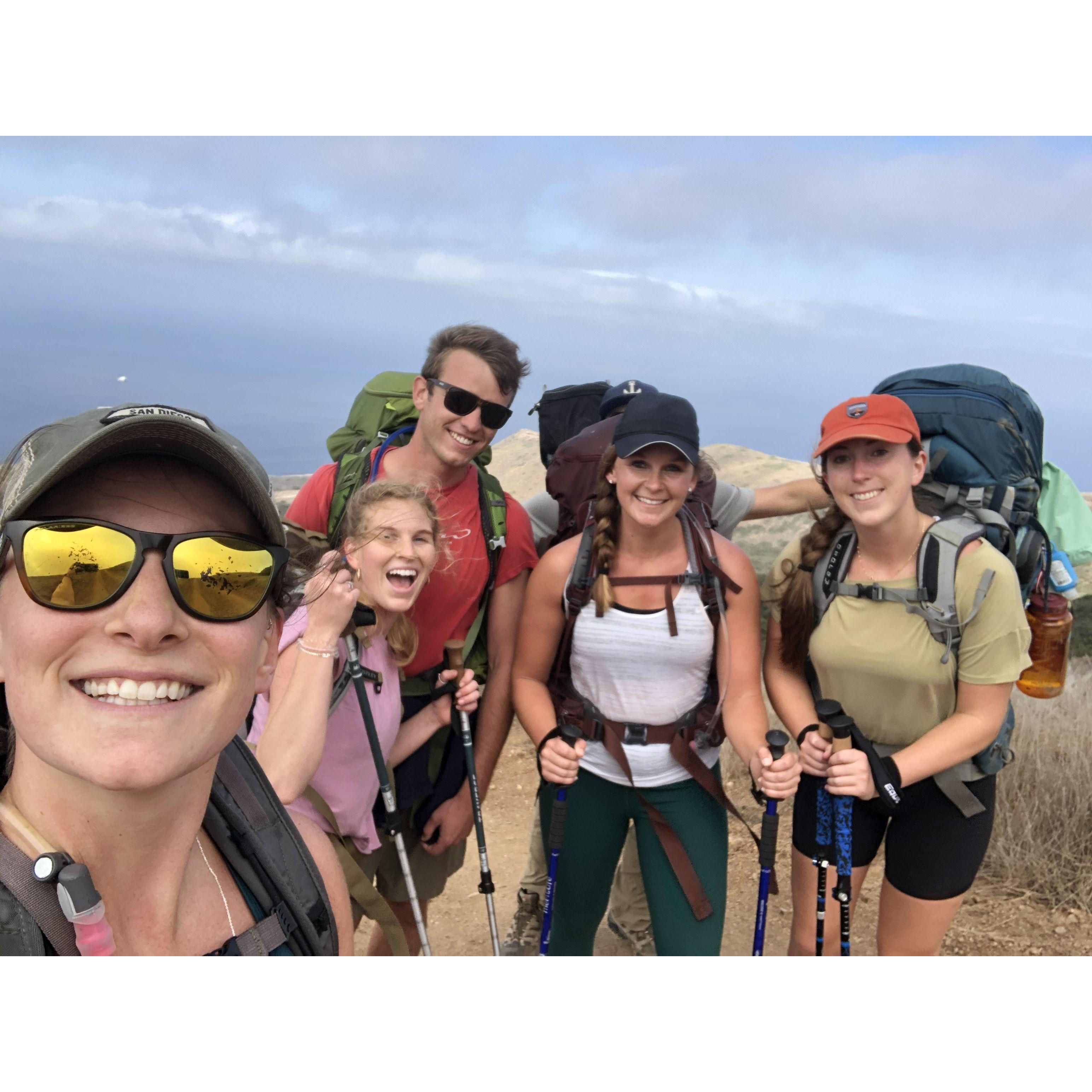 Catalina Backpacking Trip, November 2020. Still friends :)
