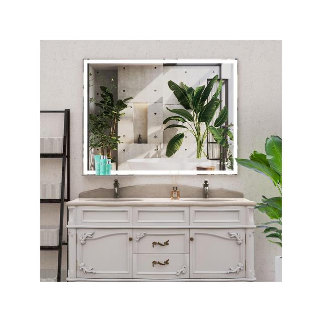 48X36"Vanity Mirror With Led Lights Three Colors Adjustable Anti-Fog Touch Switch Smart Large Bathroom Mirrors Wall Mounted Makeup Mirror-The Pop Home