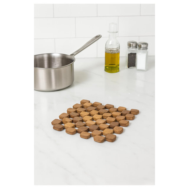 Home Mart Goods Natural Bamboo Trivet Pot Mat - Set of 2