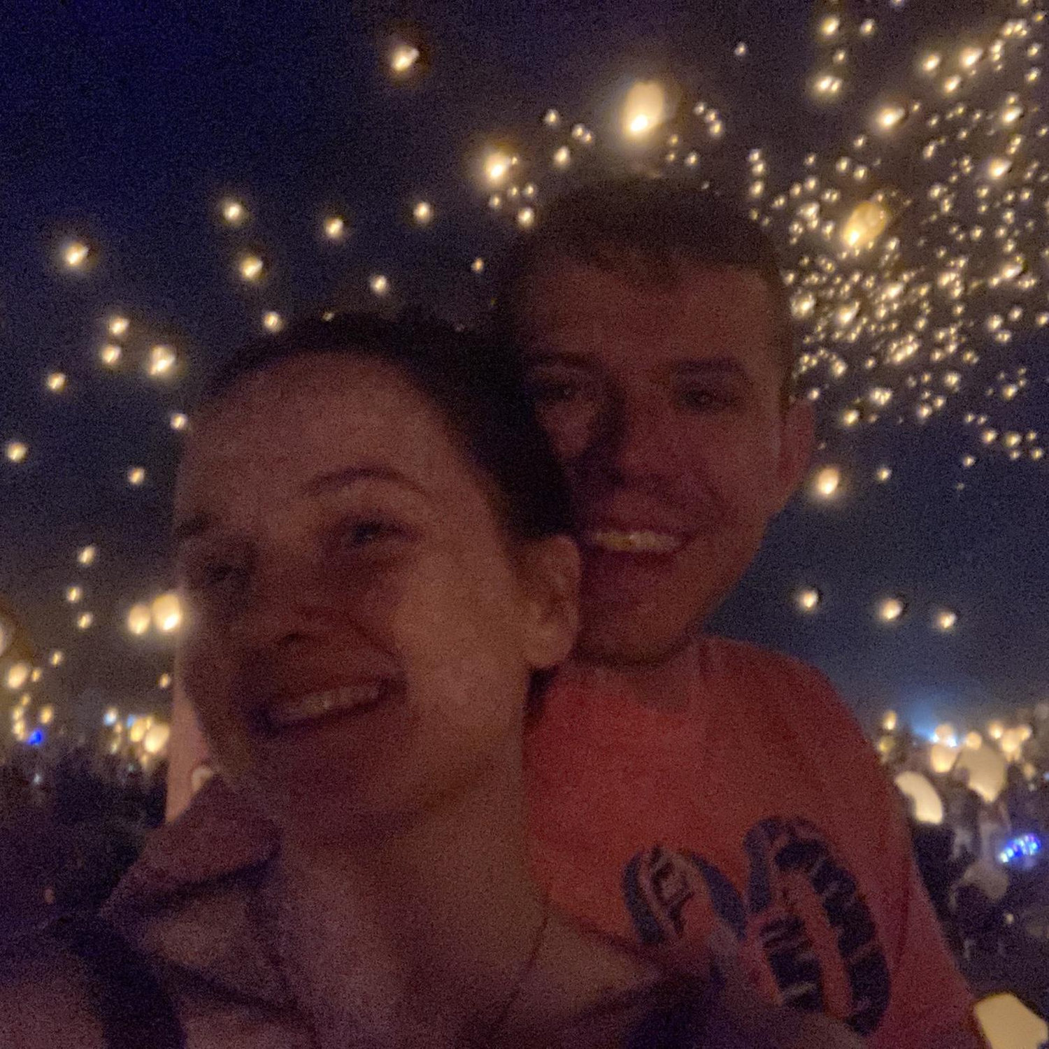 Our first floating lights night!