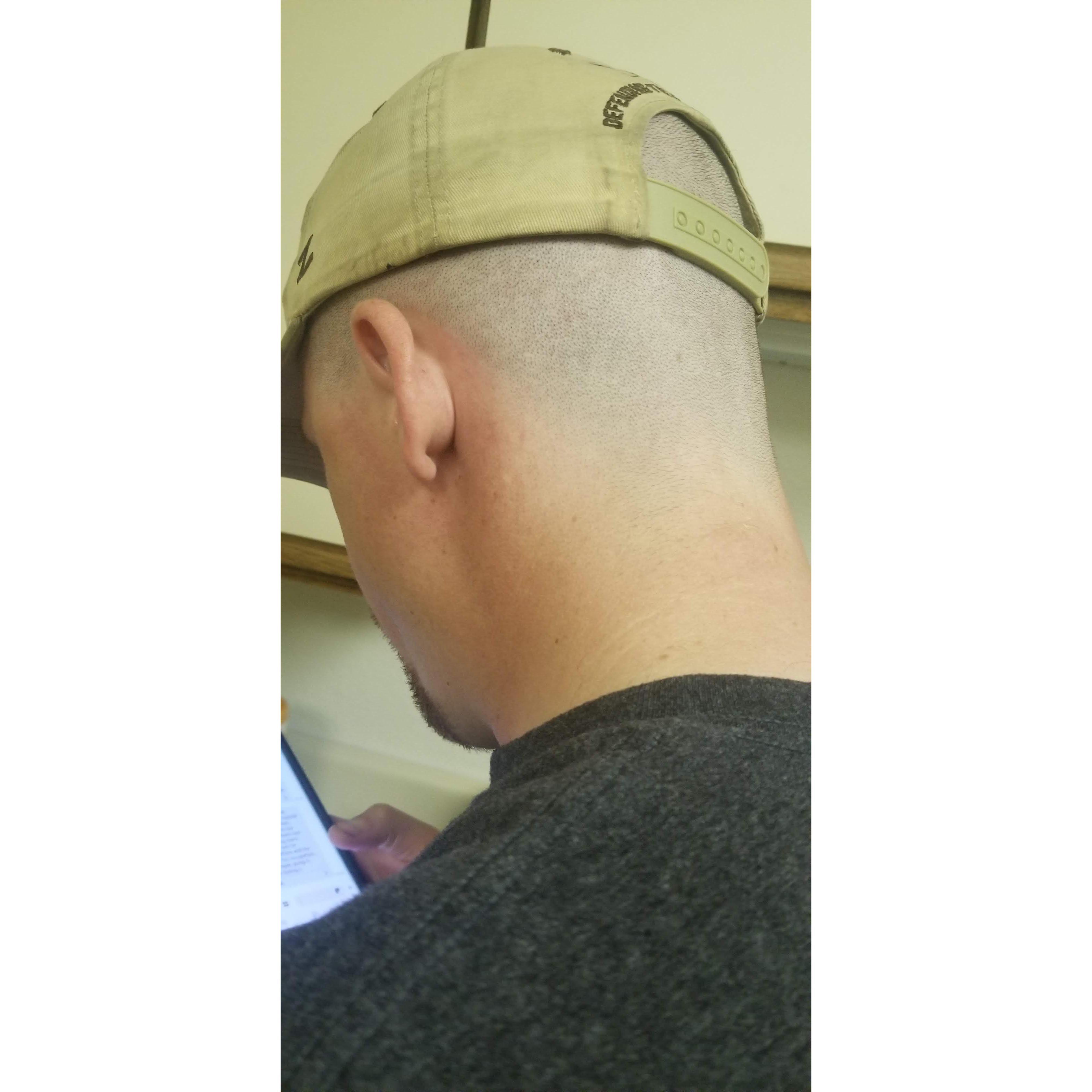 The one time Raelyn accidently made Alex shave his head when he asked for help cutting his hair during COVID lockdown.