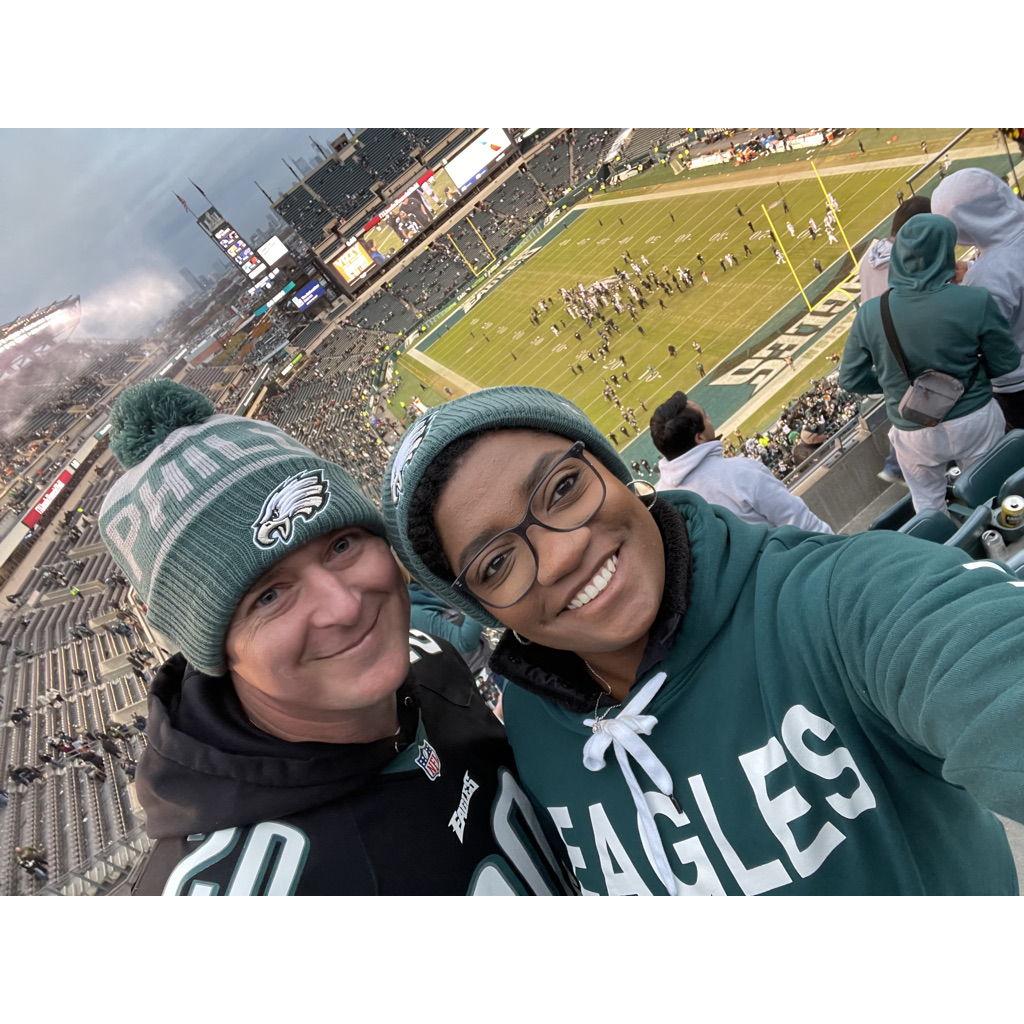 Our first EAGLES game together