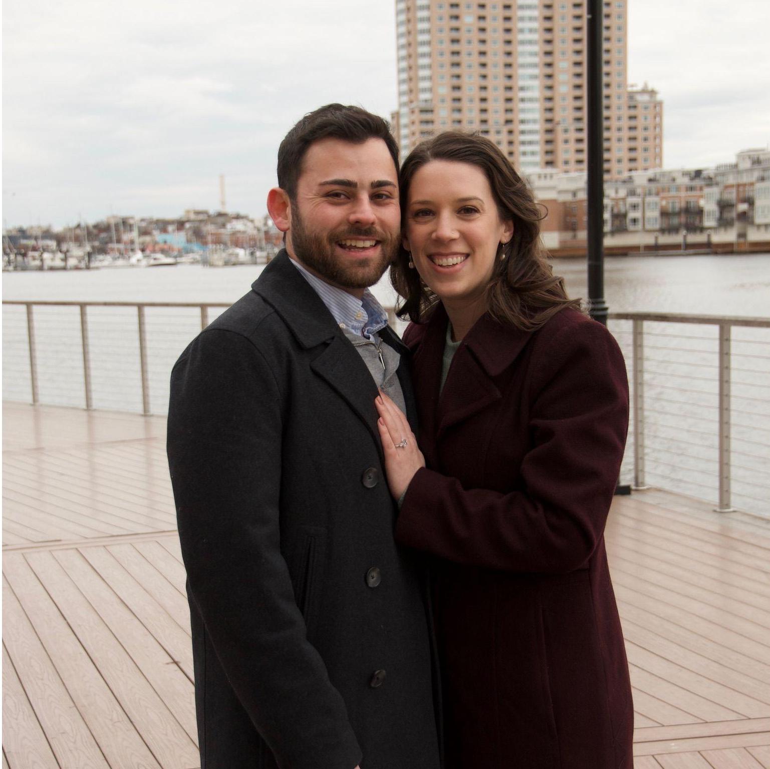 Our engagement at the Inner Harbor in Baltimore