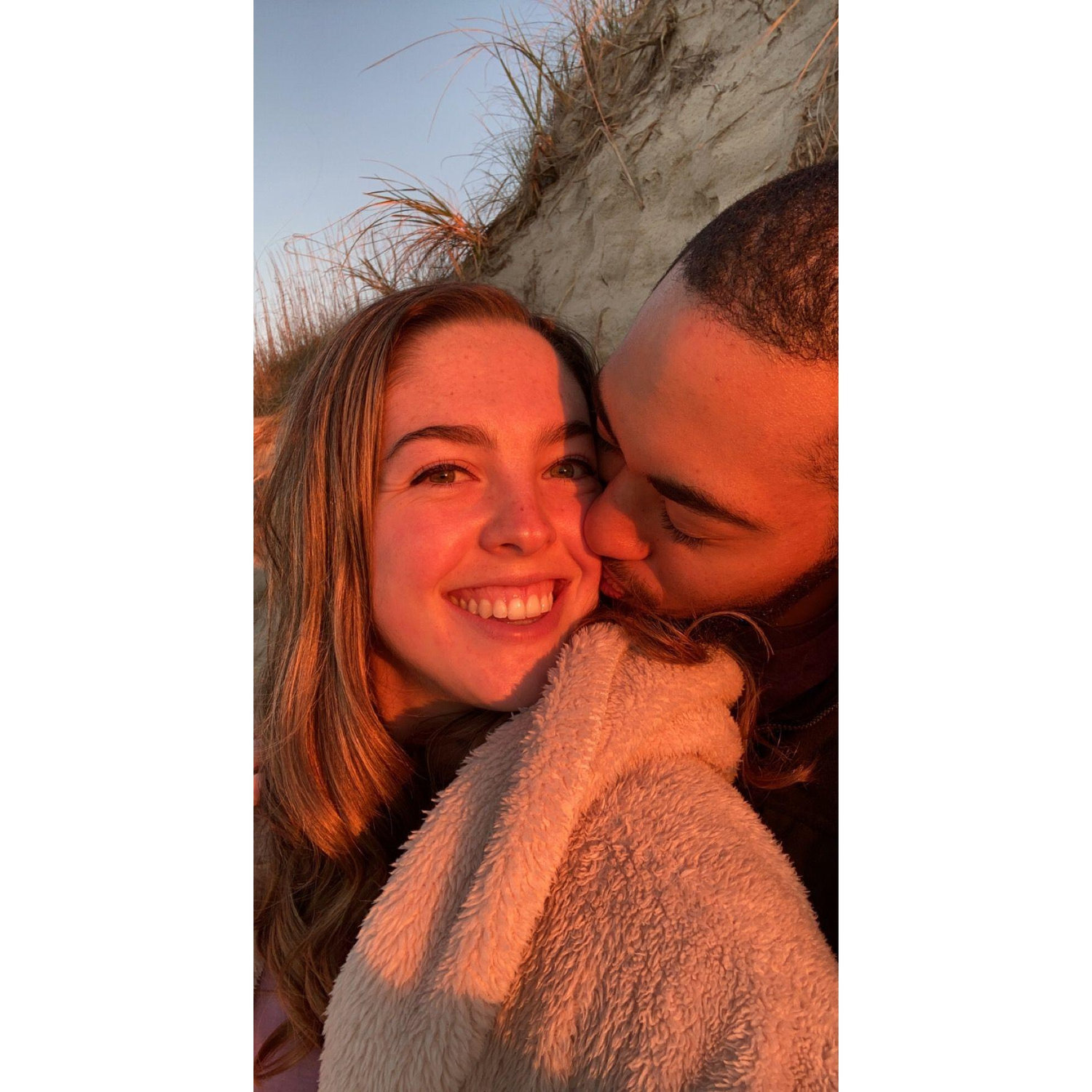December 18, 2020: On Tony's second trip to see Cass in South Carolina, he took her to watch the sunset on the famous Sunset Beach