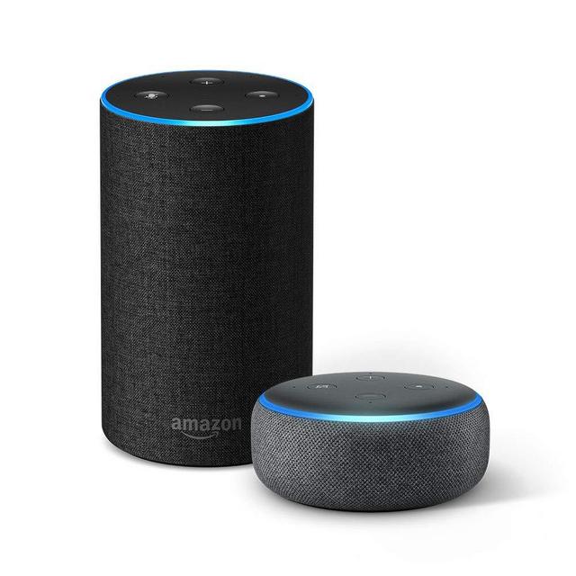 Echo (2nd Gen) + Echo Dot (3rd Gen) - Charcoal