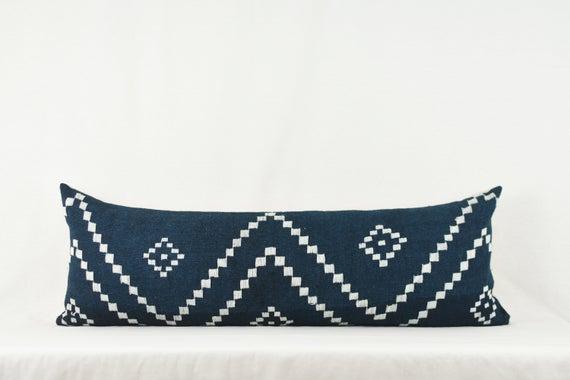 Blue Zig Zag Long Lumbar