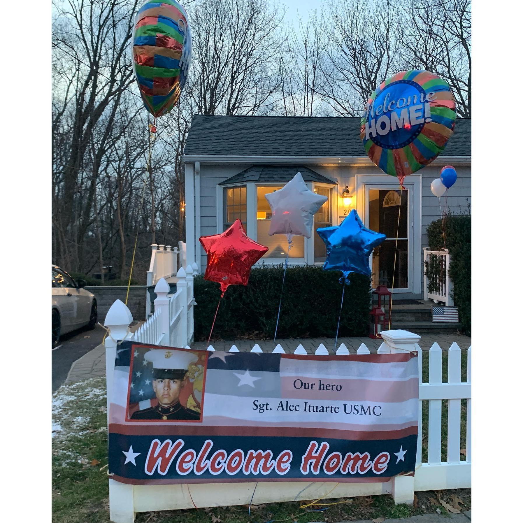 Alec's Marine home coming