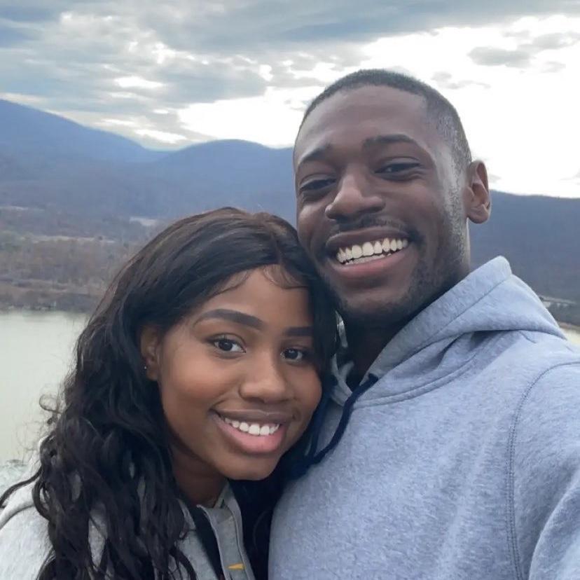 The first photo we took together at Bear Mountain in New York in  Fall 2020