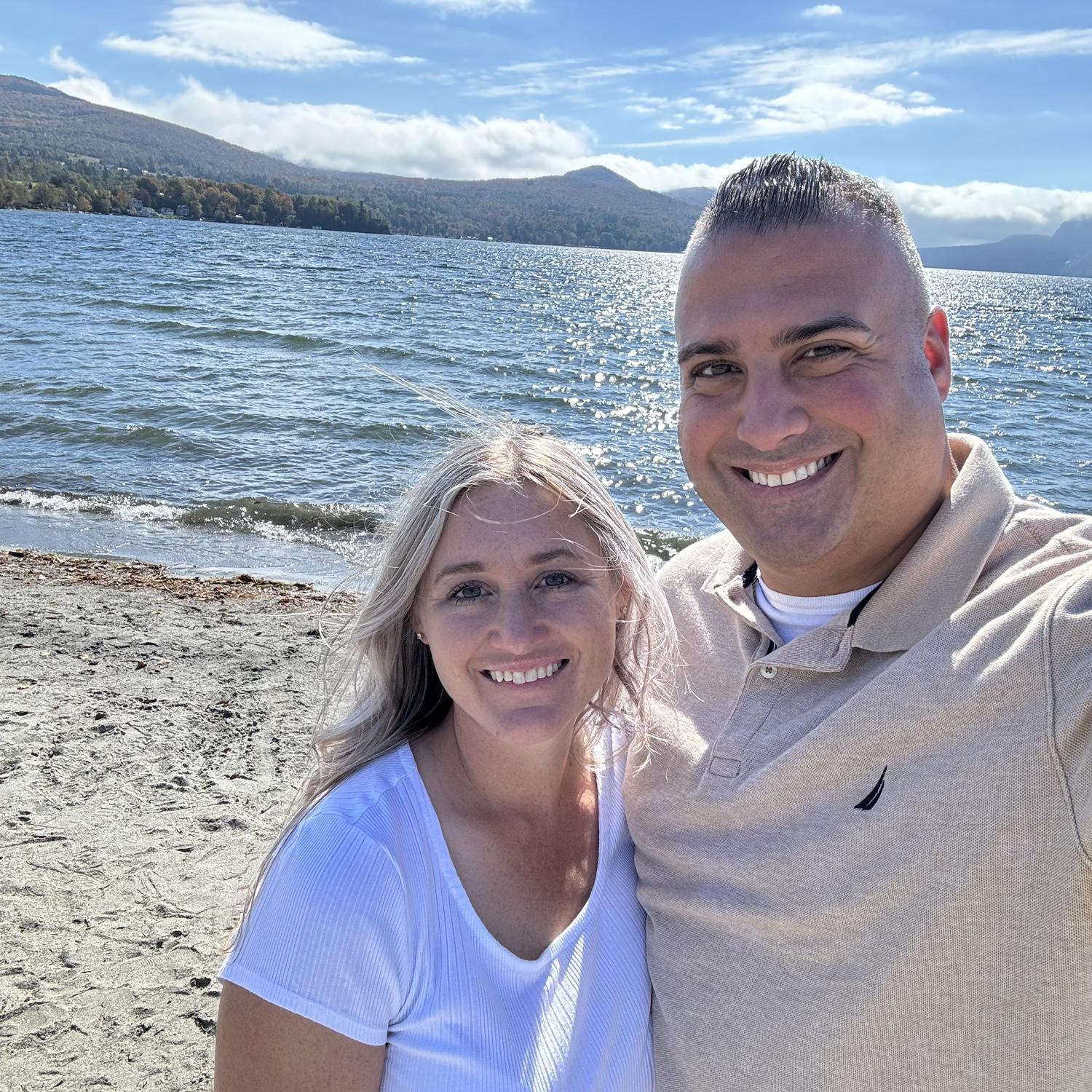 At Lake Willoughby where Matt planned on proposing.