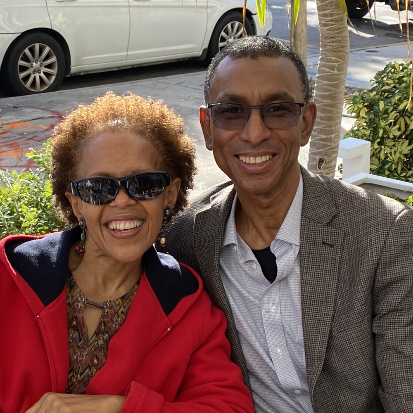 Our lovely patio breakfast at the Love Life Cafe in Miami Beach.