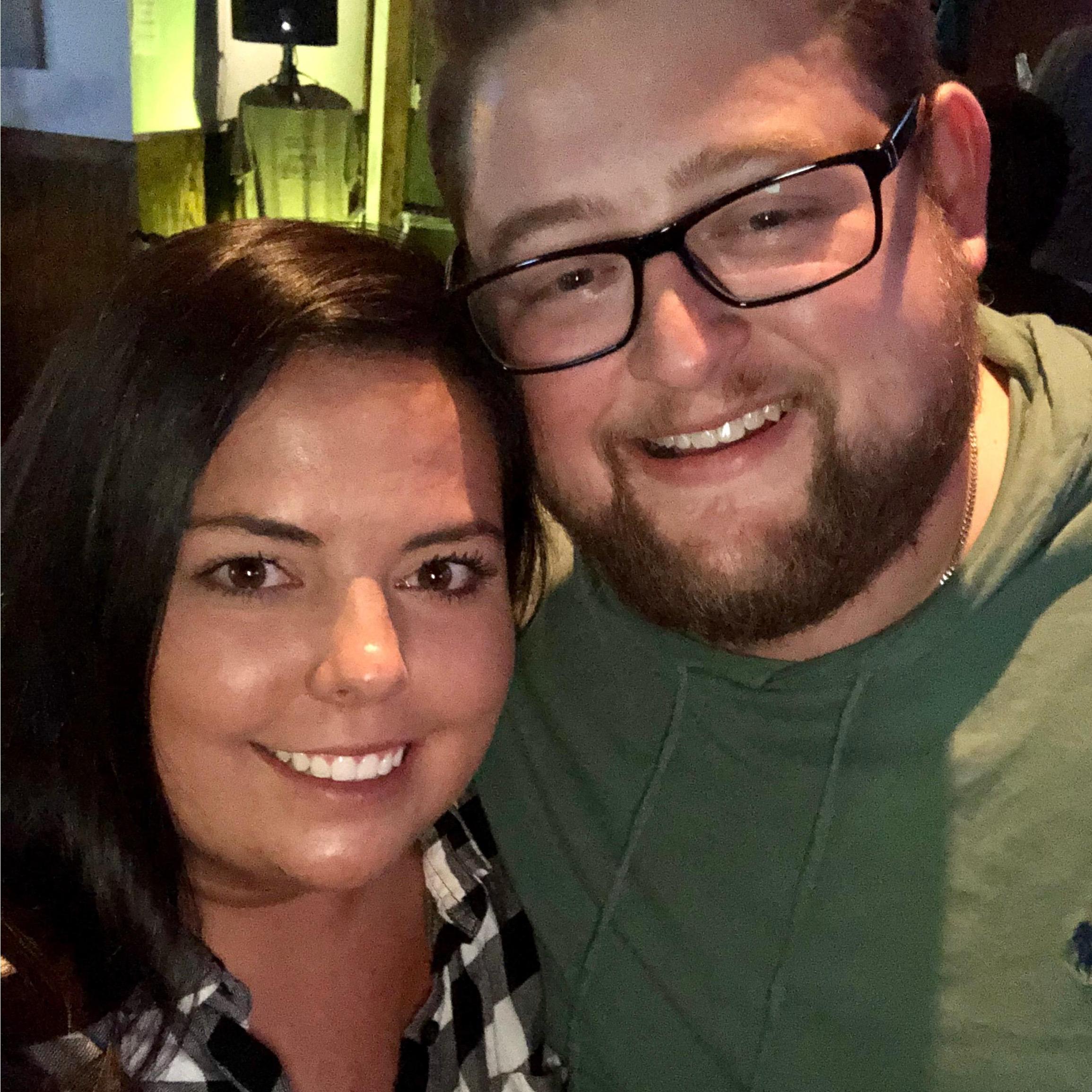 Our first picture together - February 2021