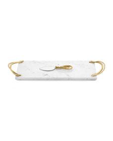 Michael Aram					Calla Lily Small Cheese Board w/ Spreader
