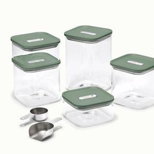 Glass Airtight Container Set Sage