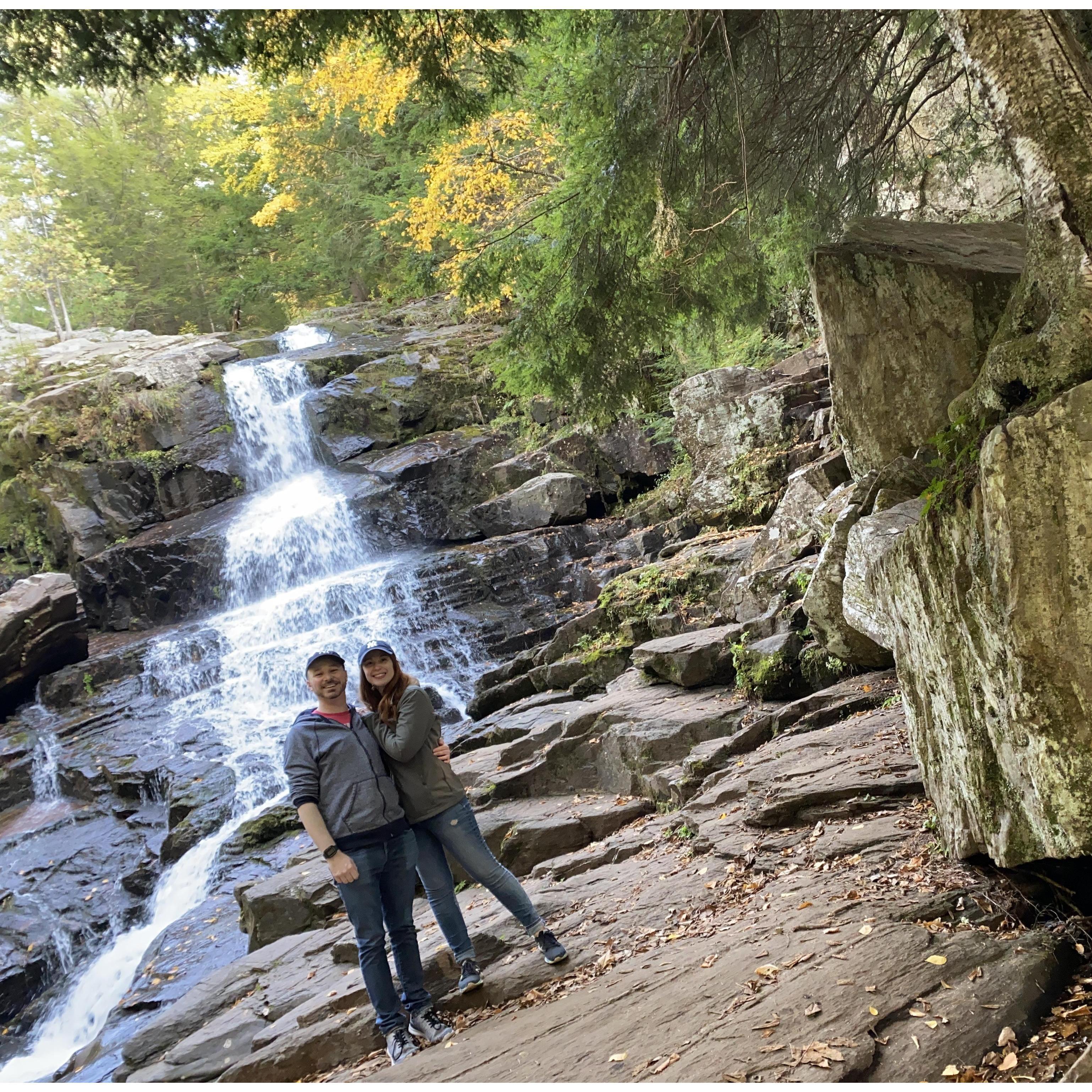 A snap from our "None-y Moon" getaway last fall. We may not have said "I do" before our family & friends on the day we planned, but we took a deep breath of fresh mountain air & said, "We will."