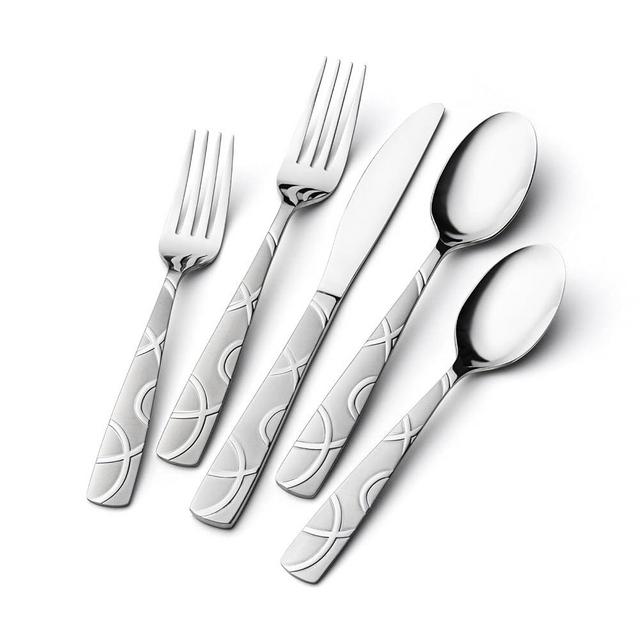 HIKAA 20PCS Silverware Set Service for 4,Premium Stainless Steel Cutlery Set, Mirror Polished Flatware Sets,Modern Kitchen Eating Utensils Set Include Spoons Forks Knives
