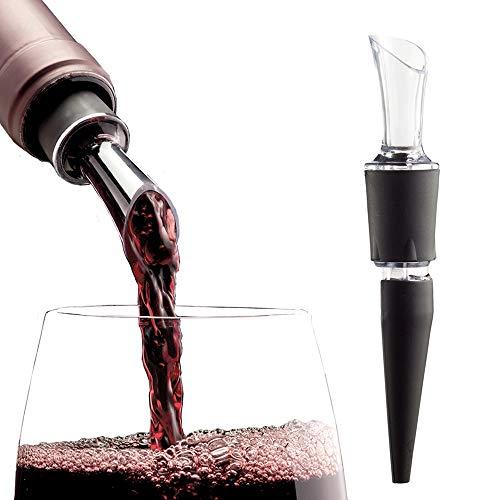 AeraWine Wine Aerator Pourer - [ 2-PACK ] - 100% Made in the USA - Drip-Free Aerating Pourer and Decanter Spout