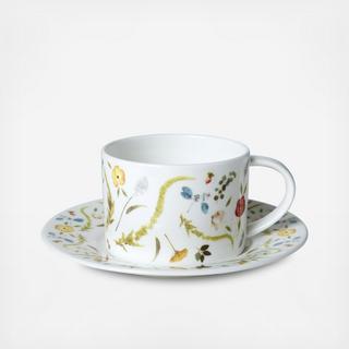 Scandinavian Floral Cup & Saucer