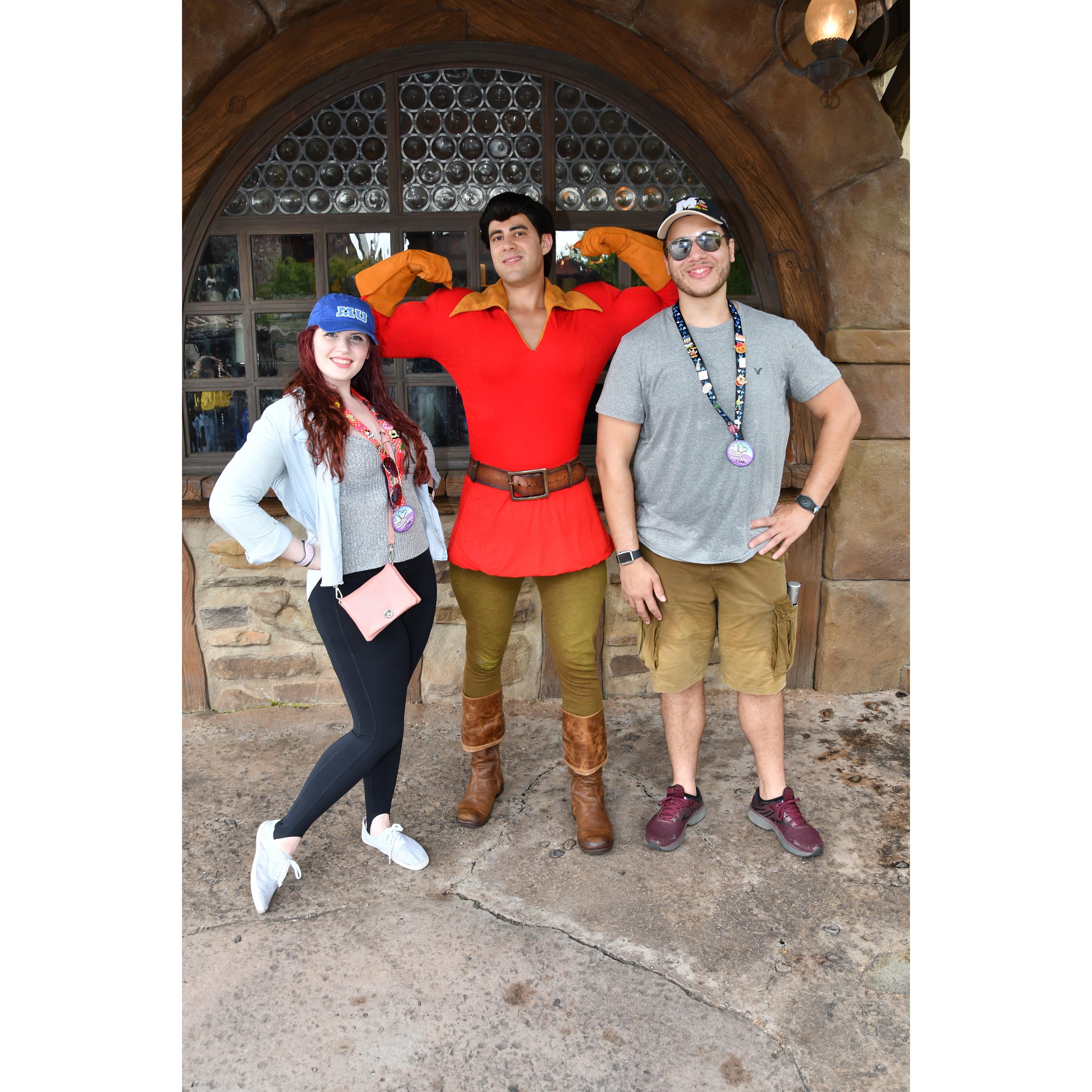 Don't get to comfortable Gaston! Unlike Gaston Justin was able to marry his Belle.
(Magic Kingdom)