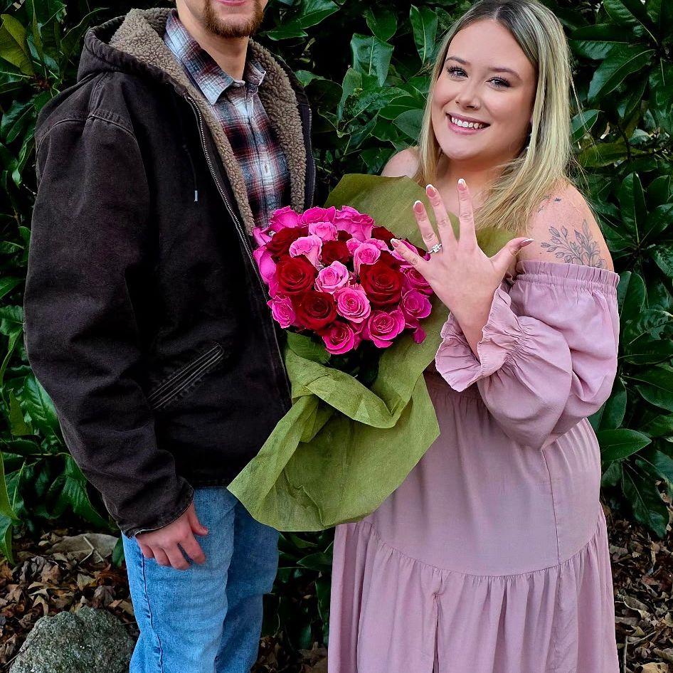 Photo shoot after he proposed