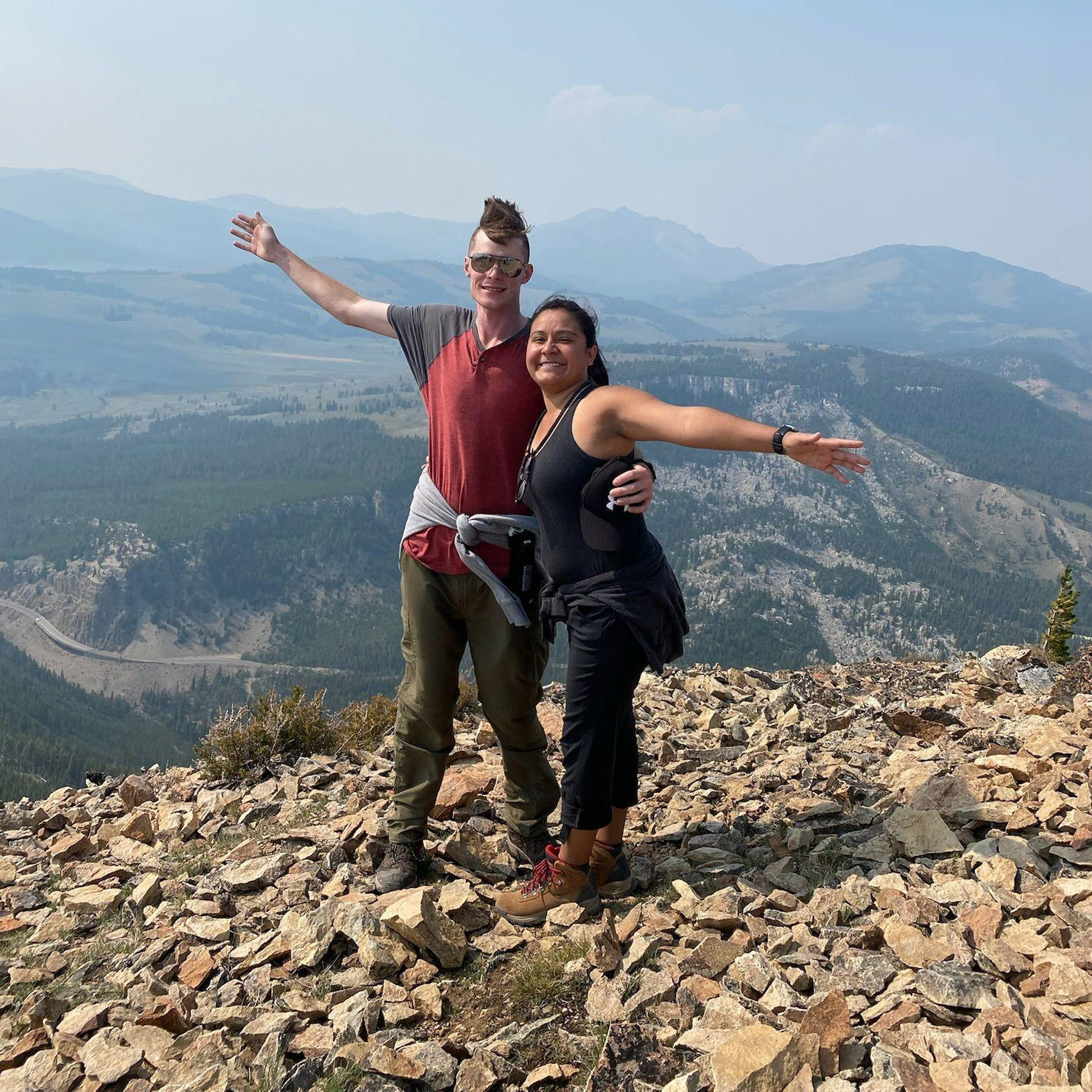 Yellowstone Adventure. Top of Bunsen Peak
