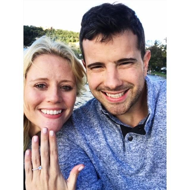 We're engaged! Right on the Hudson River in Peekskill, NY. October 13, 2018