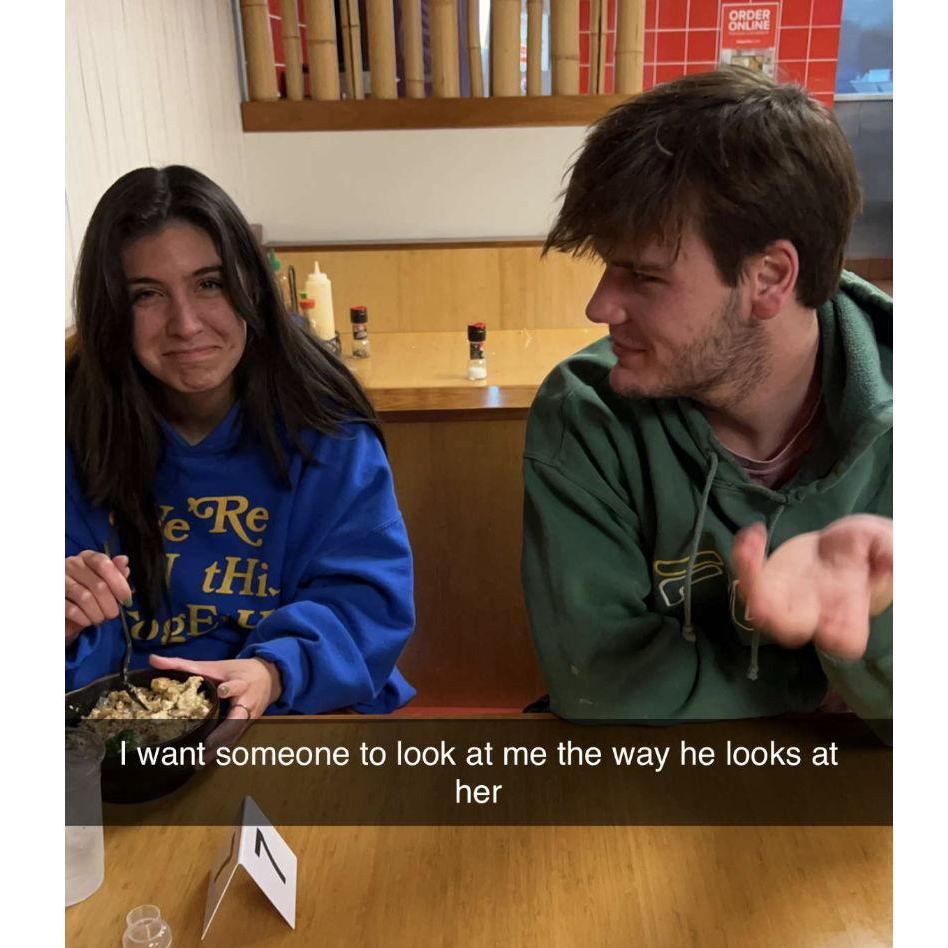 Arguably, our first photo together