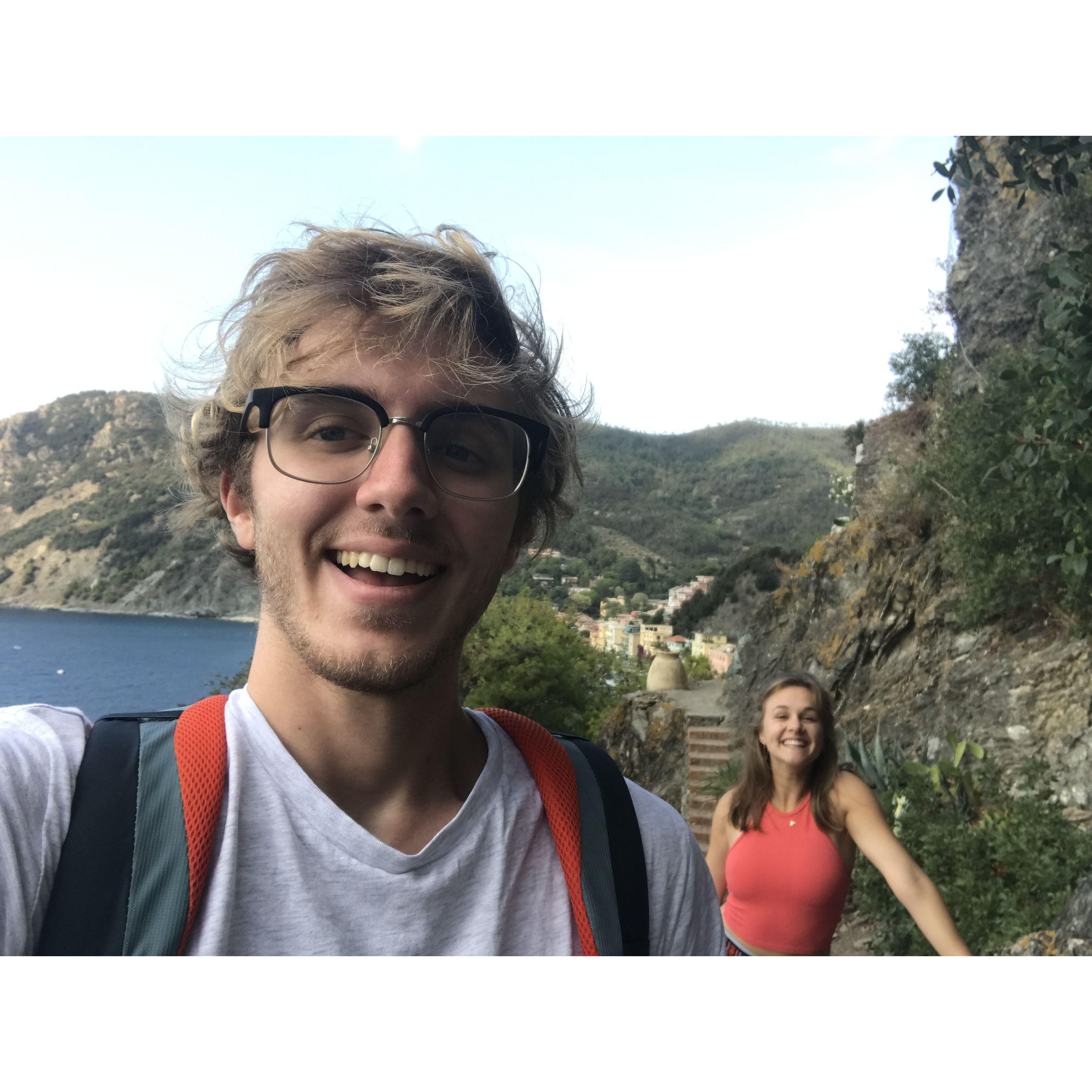 hiking from Monterosso, Cinque Terre, Italy