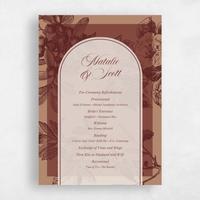 Orange Wedding Program - Ridgemoor