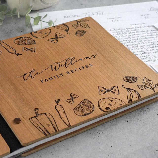 Recipe Book Binder, Bridal Shower Gift for Her, Personalized Gifts for Mom, Custom Cookbook, Birthday Gift For Mom, Mother, Family Cook book