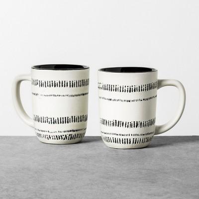 14oz Mug Black / White - Hearth & Hand™ with Magnolia