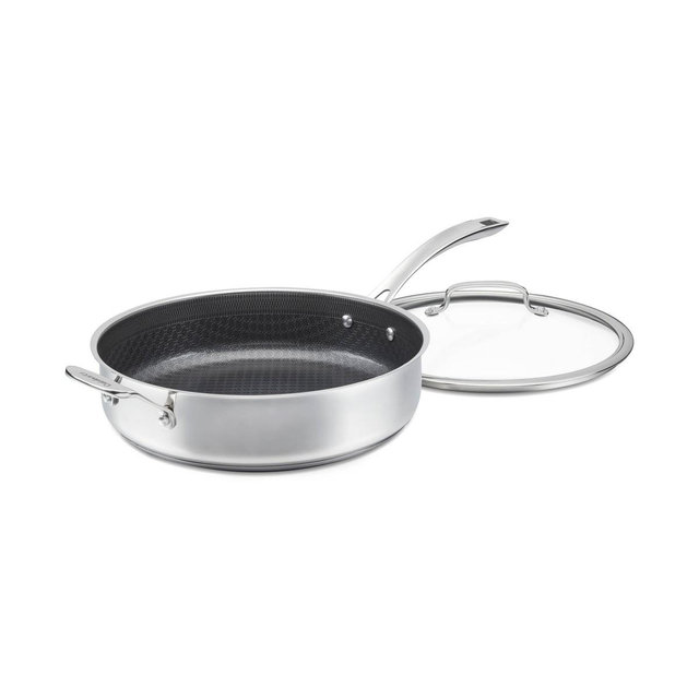 Cuisinart 5qt FusionPlus Stainless Steel Saute Pan with Cast Helper Handle and Lid