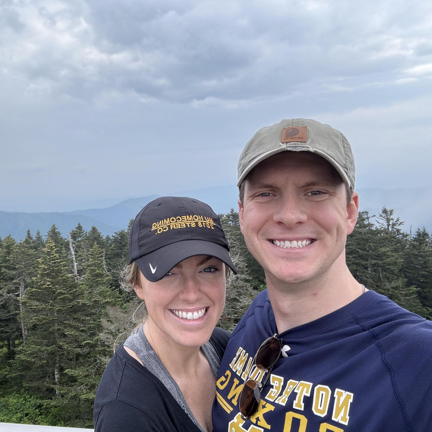 Taken from the highest point in the Smoky Mountains! (Not pictured: the black bears)