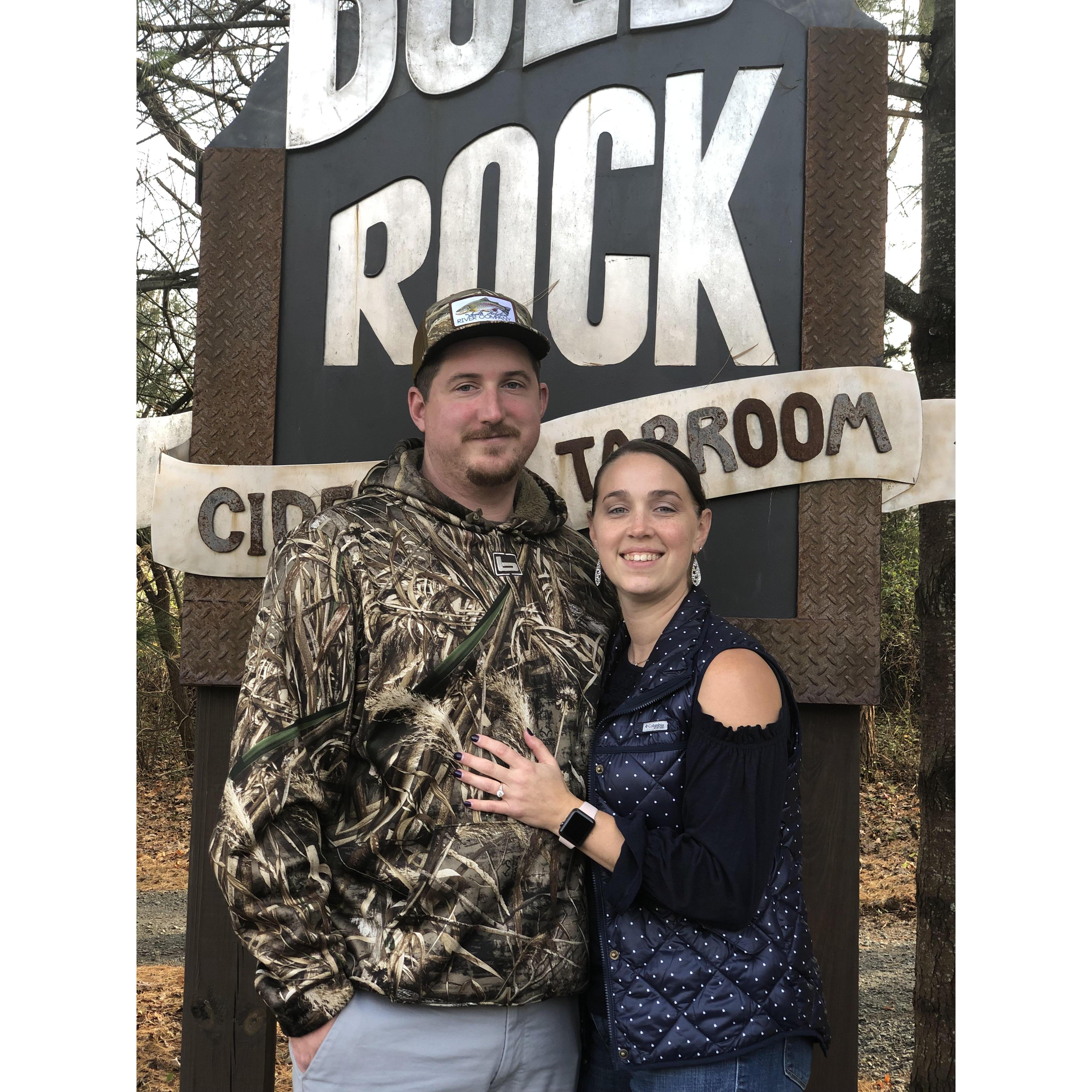 One of our favorite places, and now, where we got engaged!