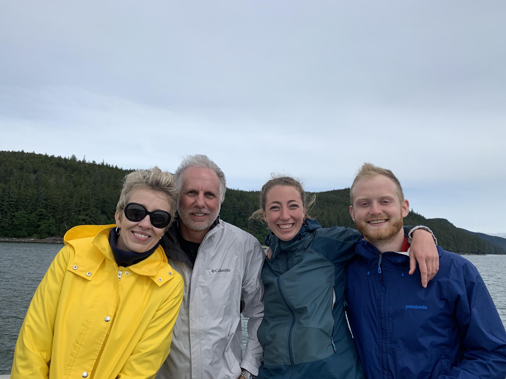 Whale watching in Juneau with Kristine and Cory