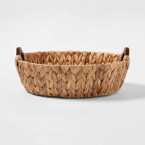 Cravings by Chrissy Teigen Water Hyacinth Basket with Wood Handles
