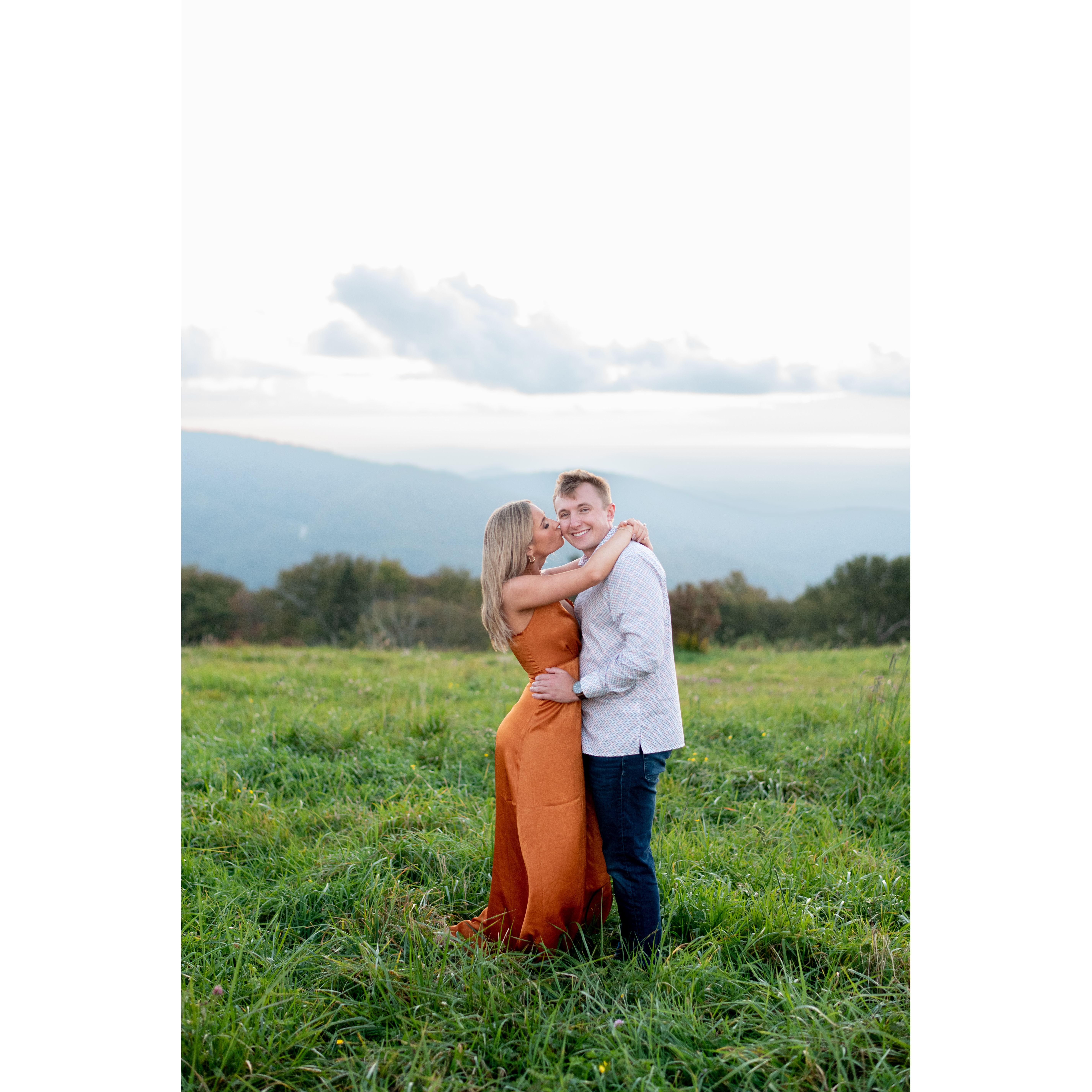 Engagement photoshoot in the Smoky Mountains